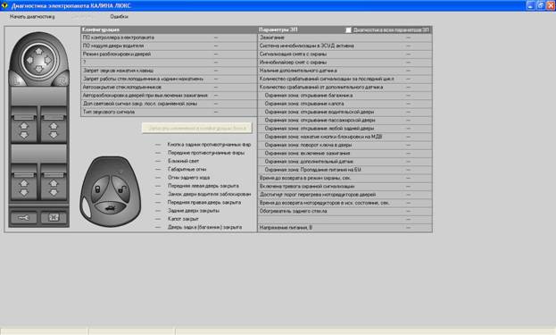 Программа OpenDiag (Диагностика электропакета КАЛИНА ЛЮКС) Программа OpenDiag (Диагностика электропакета КАЛИНА ЛЮКС)